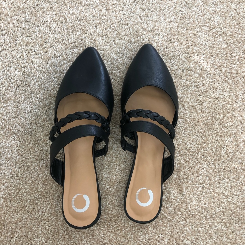 Braided slip on flats